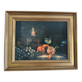 Painting on canvas - Still life - Fruits & Candle - PAYTON