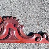 Superb old pediment in carved wood