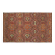 1970s Vintage Turkish Oushak Handmade Wool Cotton Red Area Rug 169x280