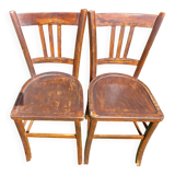dark wooden bistro chairs