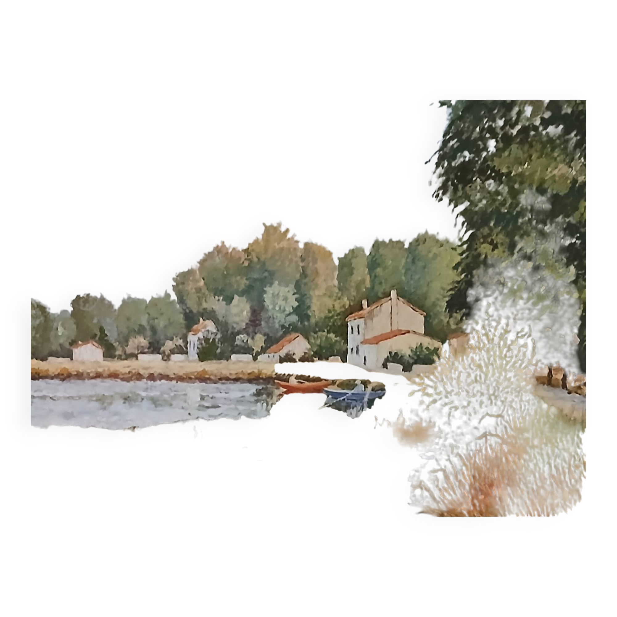 Oil on canvas - landscape