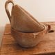 Pair of antique stoneware cups