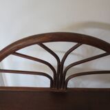 Vintage–Beautiful Bibus-Floor Shelf–Bookcase–Rattan Bamboo and Wood–1 Drawer and 2 Tiers