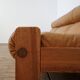 Leather and pine wood sofa by Erik Deforche for Hi Plan