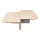 Pair of vintage travertine coffee tables or side tables, 1970s