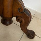 Old small marquetry pedestal table
