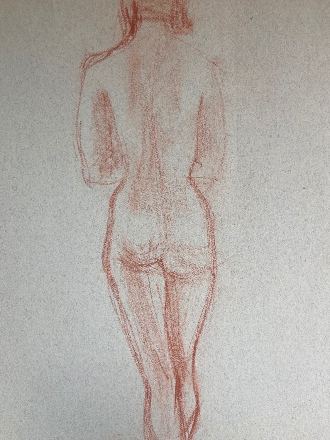 Female nude drawing