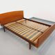 Carlström & Co vintage Scandinavian teak double bed from the 1960s
