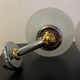 Pair of Inda metal and chiseled glass wall lights