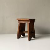 Tabouret / table d'appoint en bois massif