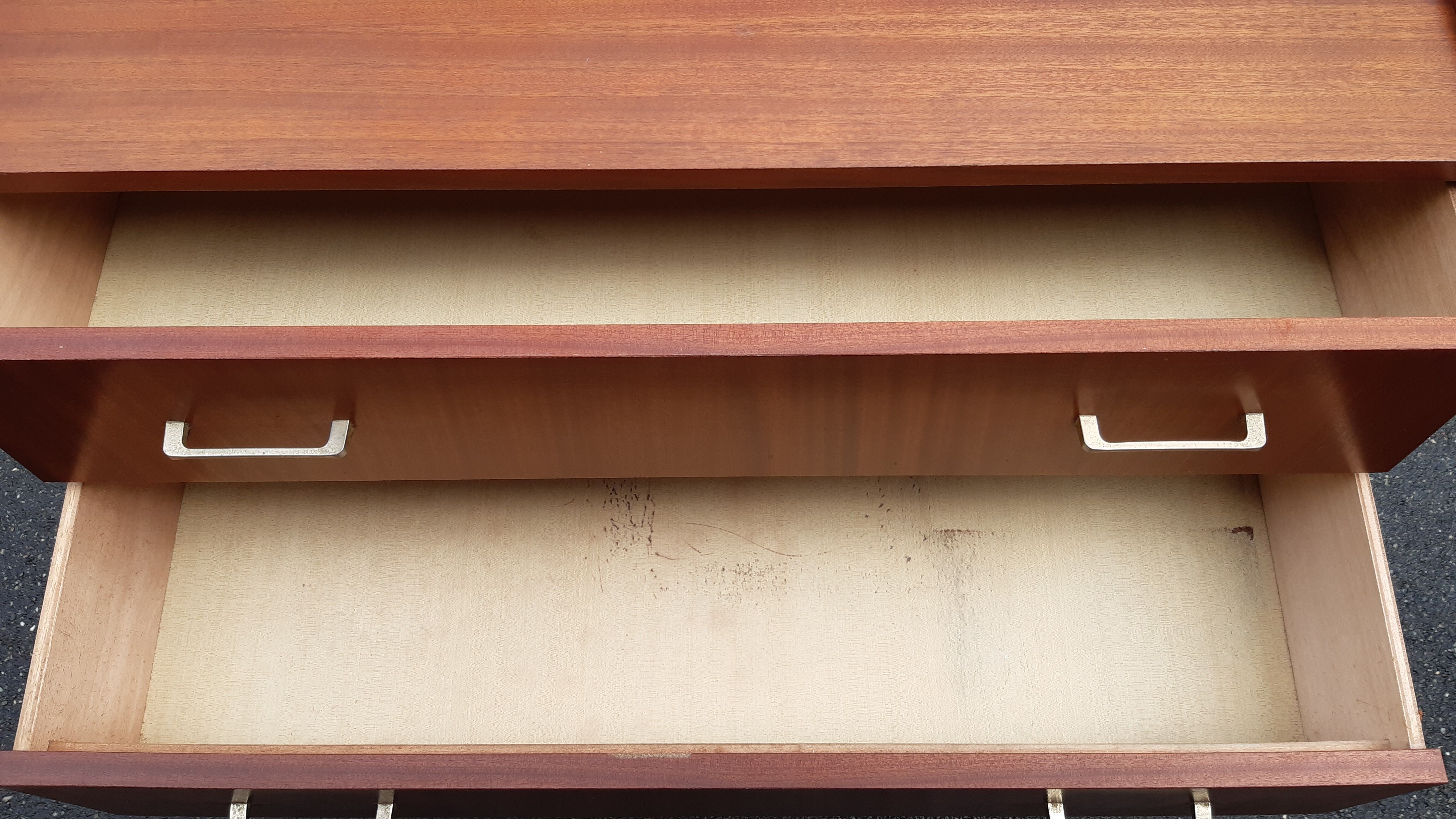 Vintage chest of drawers spindle feet