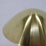 1930s Bauhaus Brass Finish "Mushroom" Table Lamp, Czechoslovakia