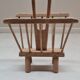Brutalist art-popular magazine holder in solid wood