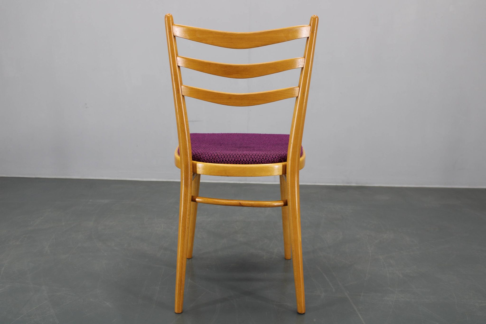 1960s Set of Four Beech Dining Chairs, Czechoslovakia