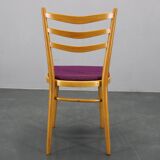 1960s Set of Four Beech Dining Chairs, Czechoslovakia