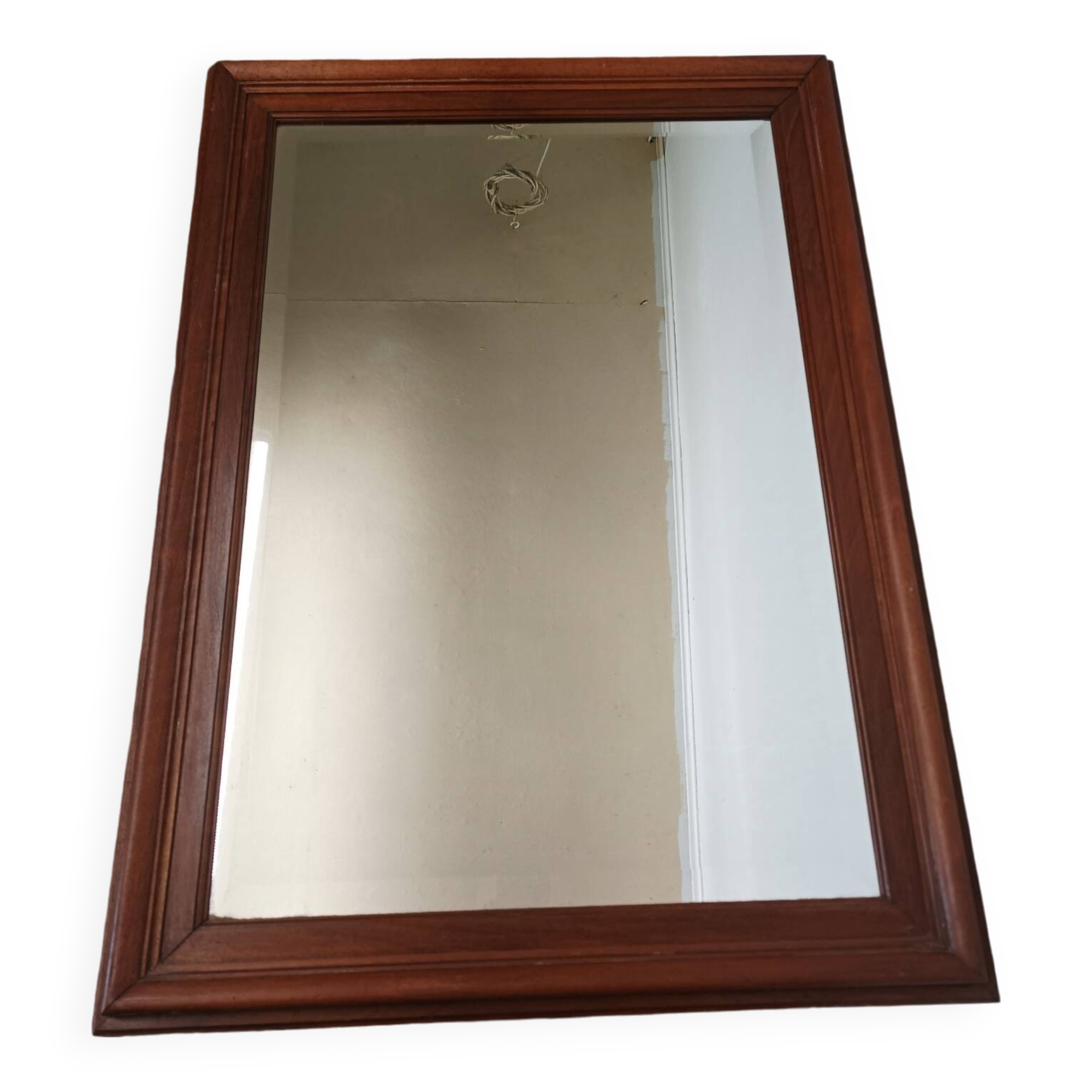 Large wooden mirror 106x77 cm