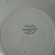 Plate saint amand green décor richelieu flower al . mb faience france