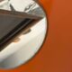 Miroir de type Space Age