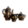 Vallauris tea set in iridescent ceramic 1960