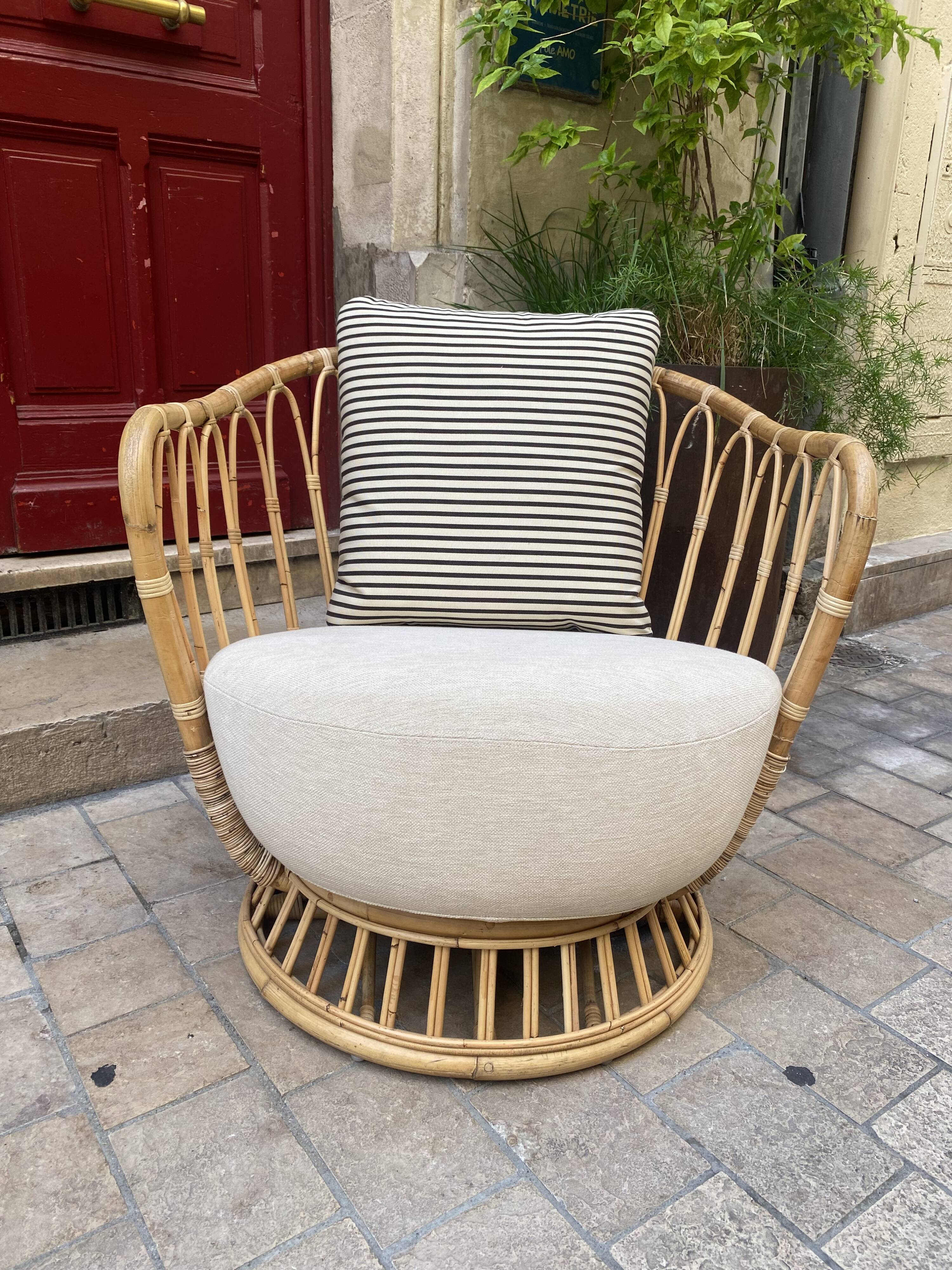 Grace Rattan Armchair - Gubi