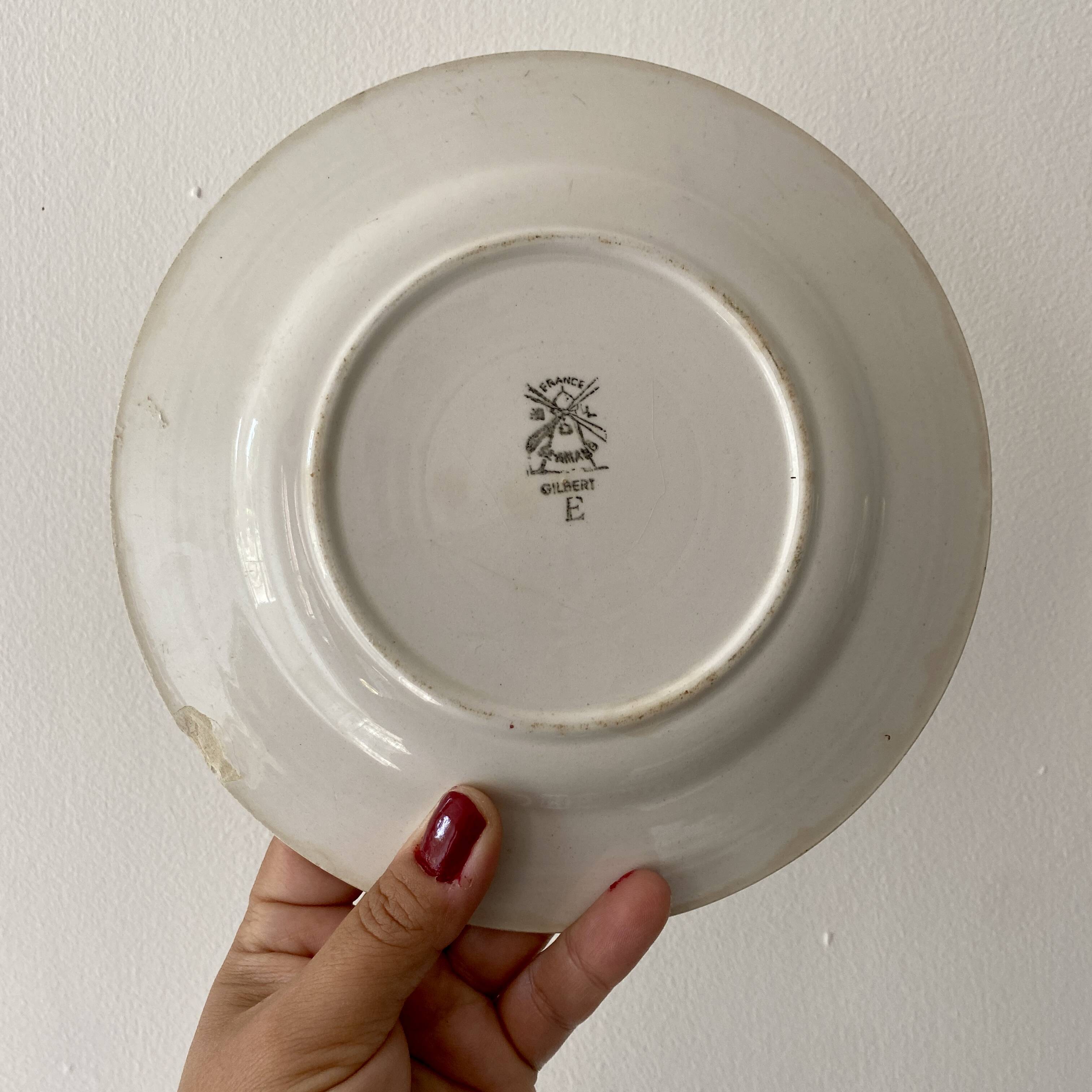 Set of 10 mismatched vintage dessert plates