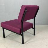 Gijs Van Der Sluis Eggplant colored Lounge Chair model 36 ZA, 1961