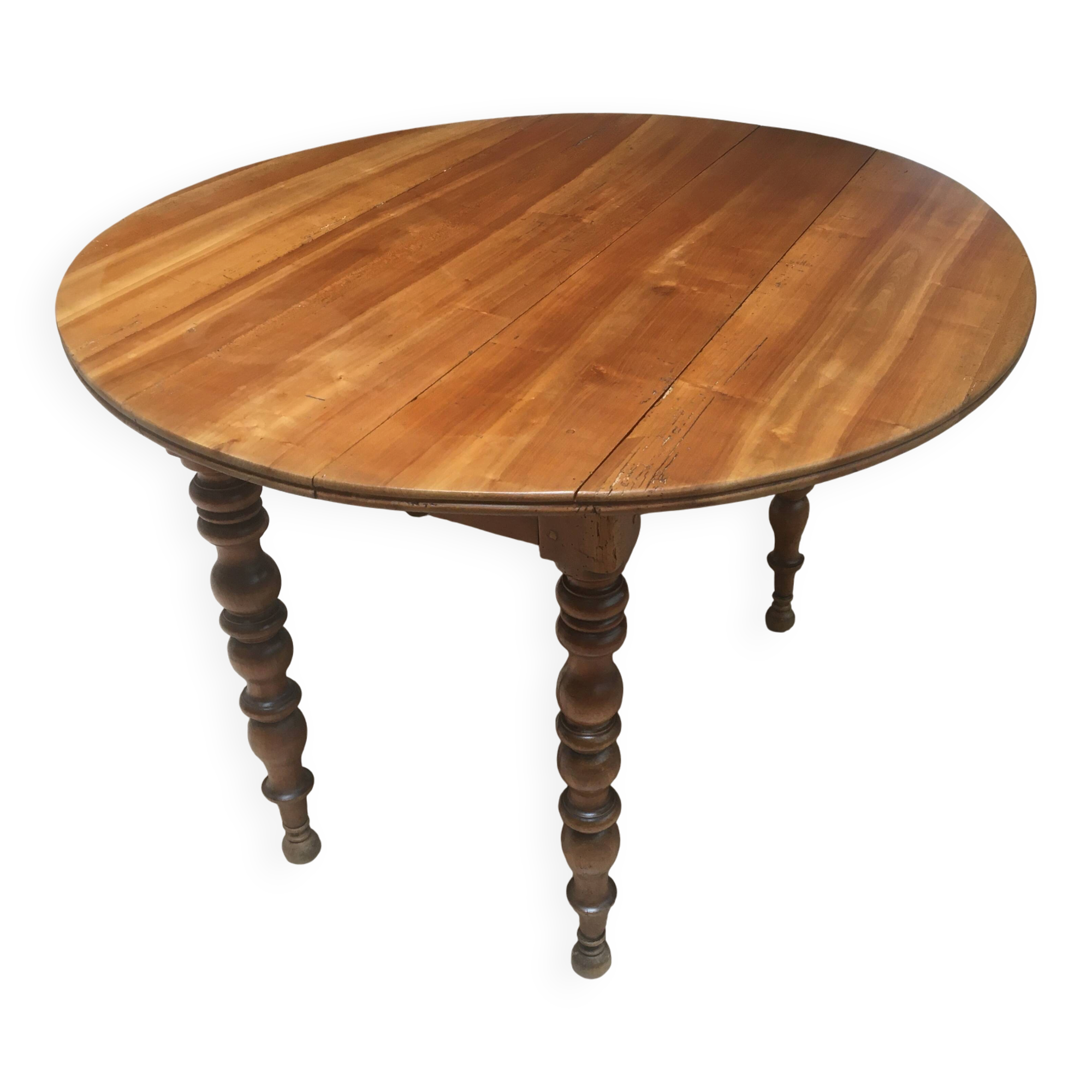 oval walnut dining table with 2 extensions