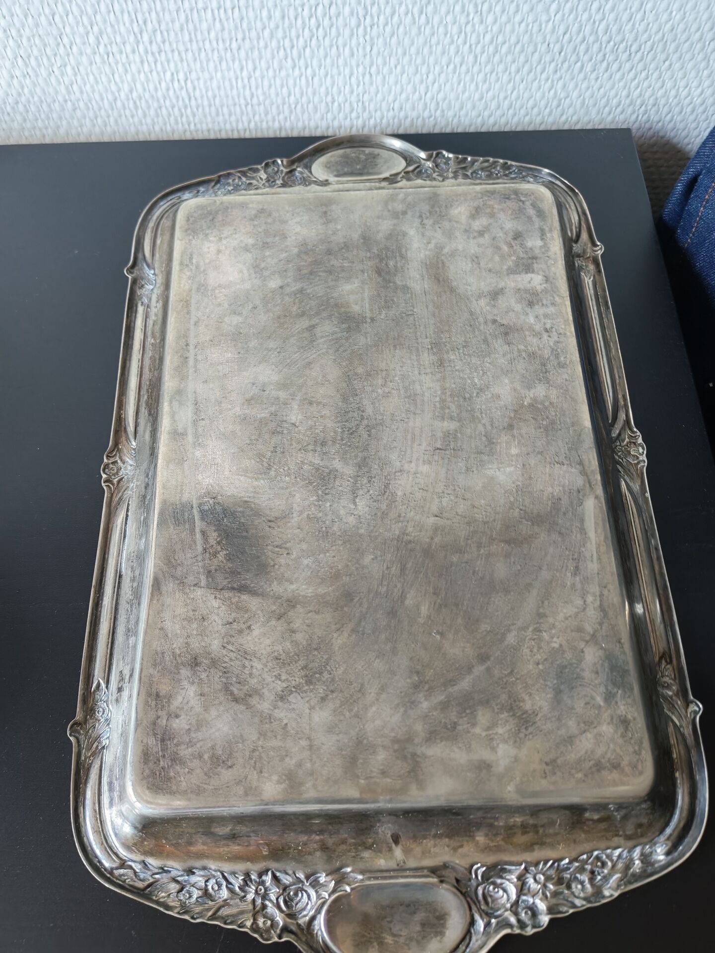 Silver-plated English tray
