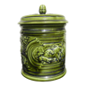 Pot à tabac en barbotine de Sarreguemines de la fin du XIXe-début du XXe siècle