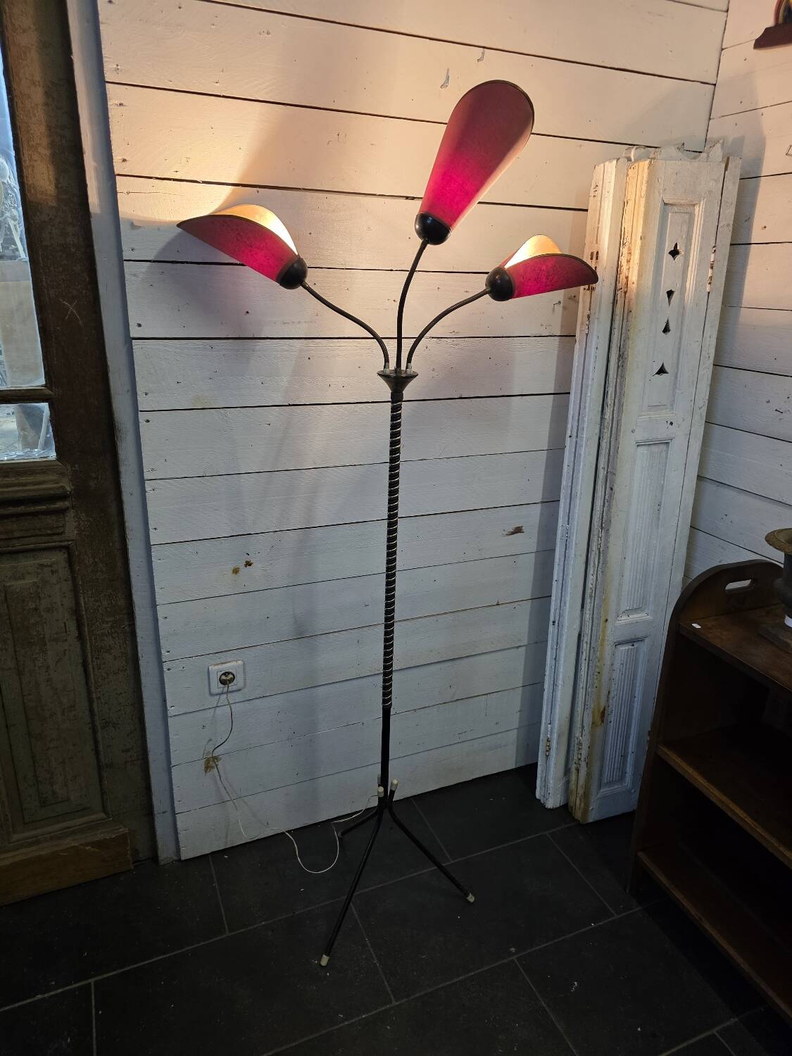 1960s tripod floor lamp