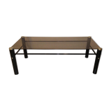 Table low 70's smoked glass