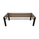 Table low 70's smoked glass