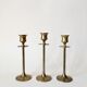6 german brass candleholders