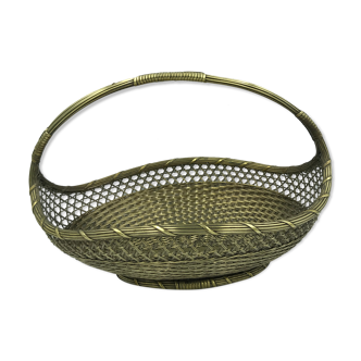 brass basket with handle year 60