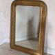 Louis philippe golden fireplace mirror with floral pattern