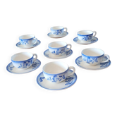 7 tasses et sous-tasses vintage