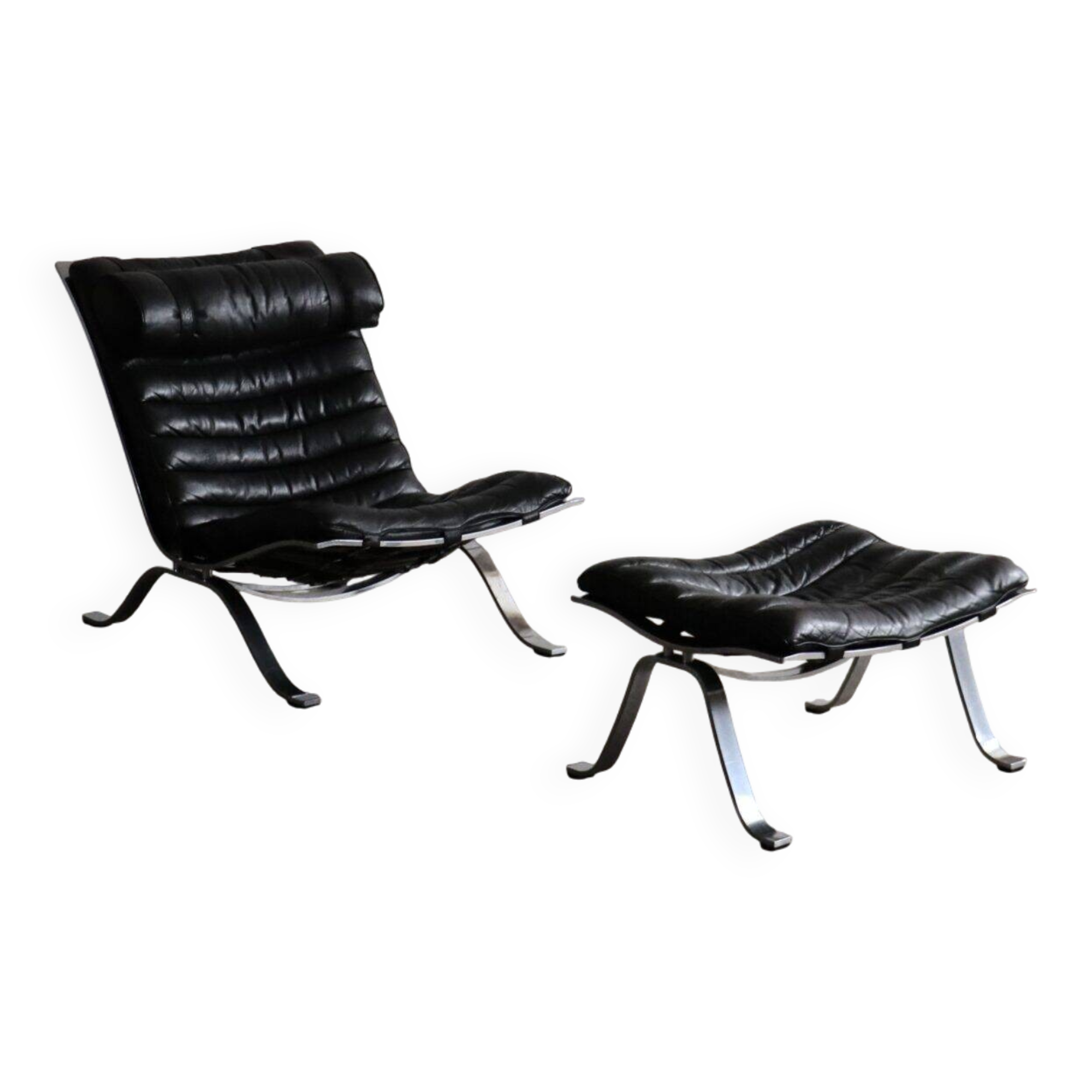 Arne Norell Ari lounge chair with ottoman Sweden 1966