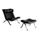 Arne Norell Ari lounge chair with ottoman Sweden 1966