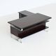 Bureau d'angle de direction Abbondinterni en acajou, Italie, 1970