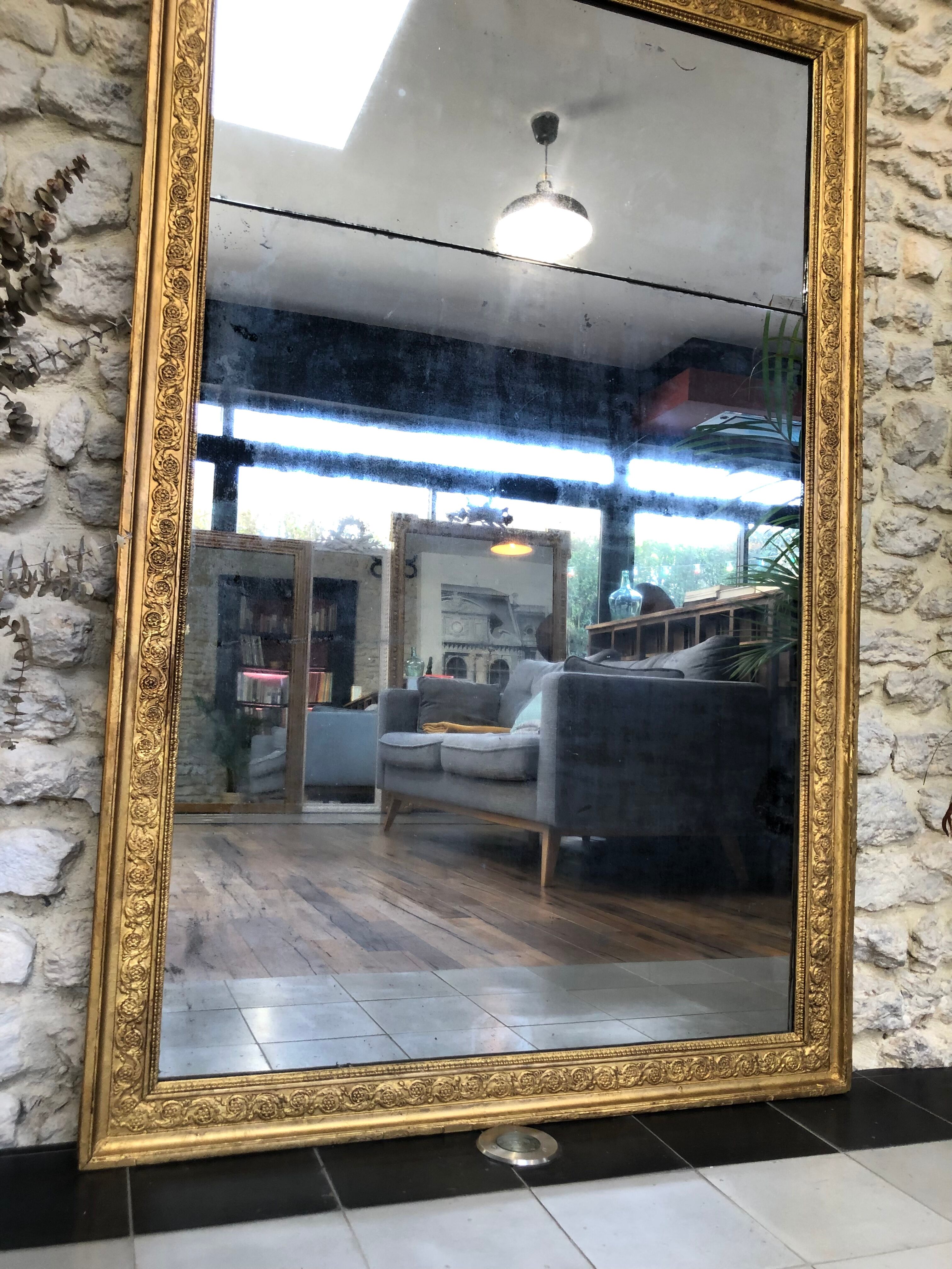 Old mirror 154,5/100cm