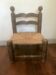Straw wood chair Charles Dudouyt style 1940