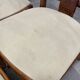 4 vintage woven rattan chairs