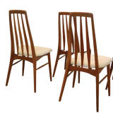 Set of 4 dining chairs Eva - Niels Koefoed 'Hvidovre'
