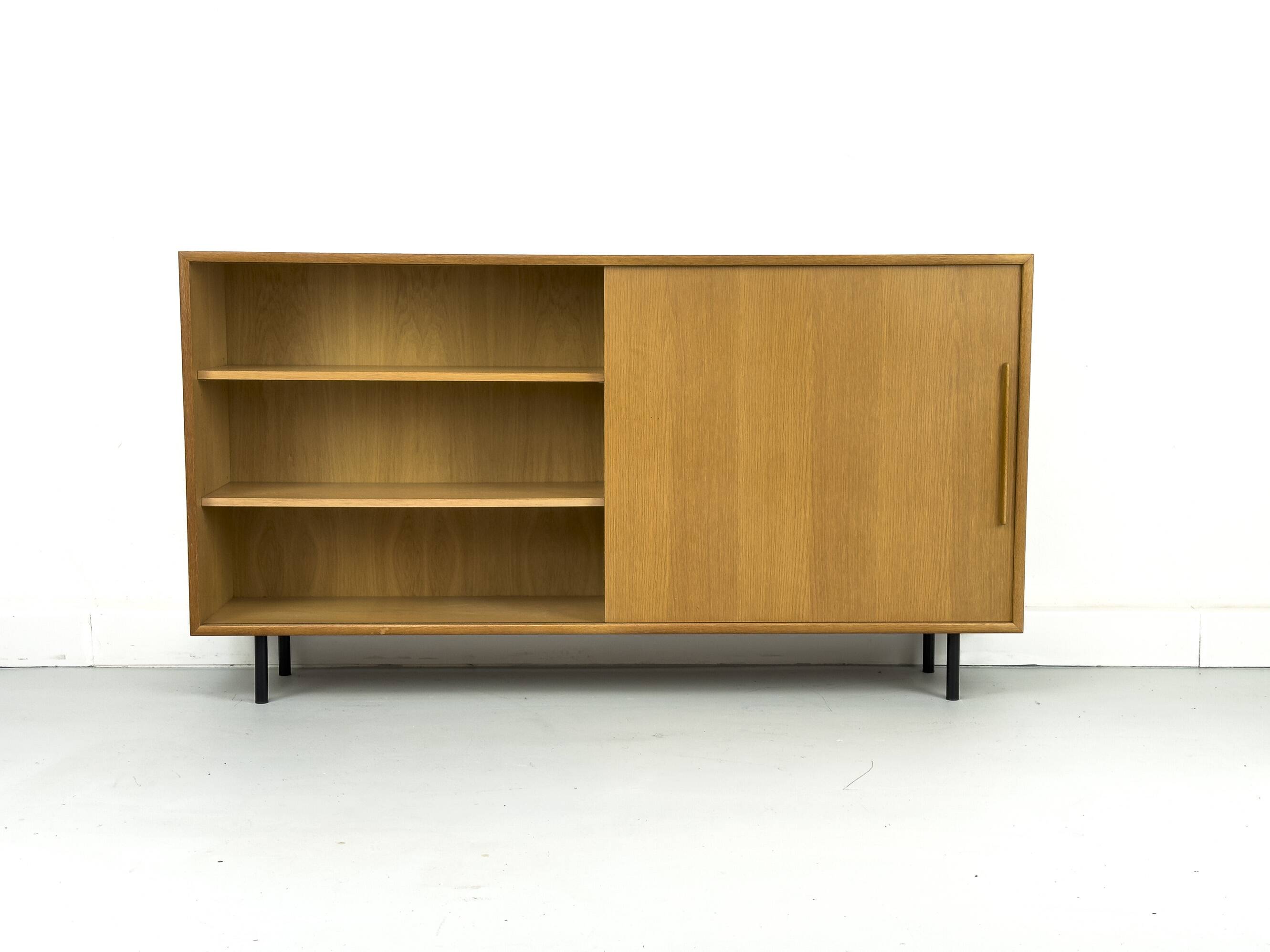Oak Cabinet with One Sliding Door from WK Möbel, 1960s
