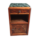 Art Deco style bedside table in marble