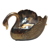 Vintage decorative metal swan