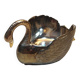 Vintage decorative metal swan