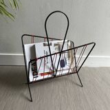 Vintage scoubidou magazine holder