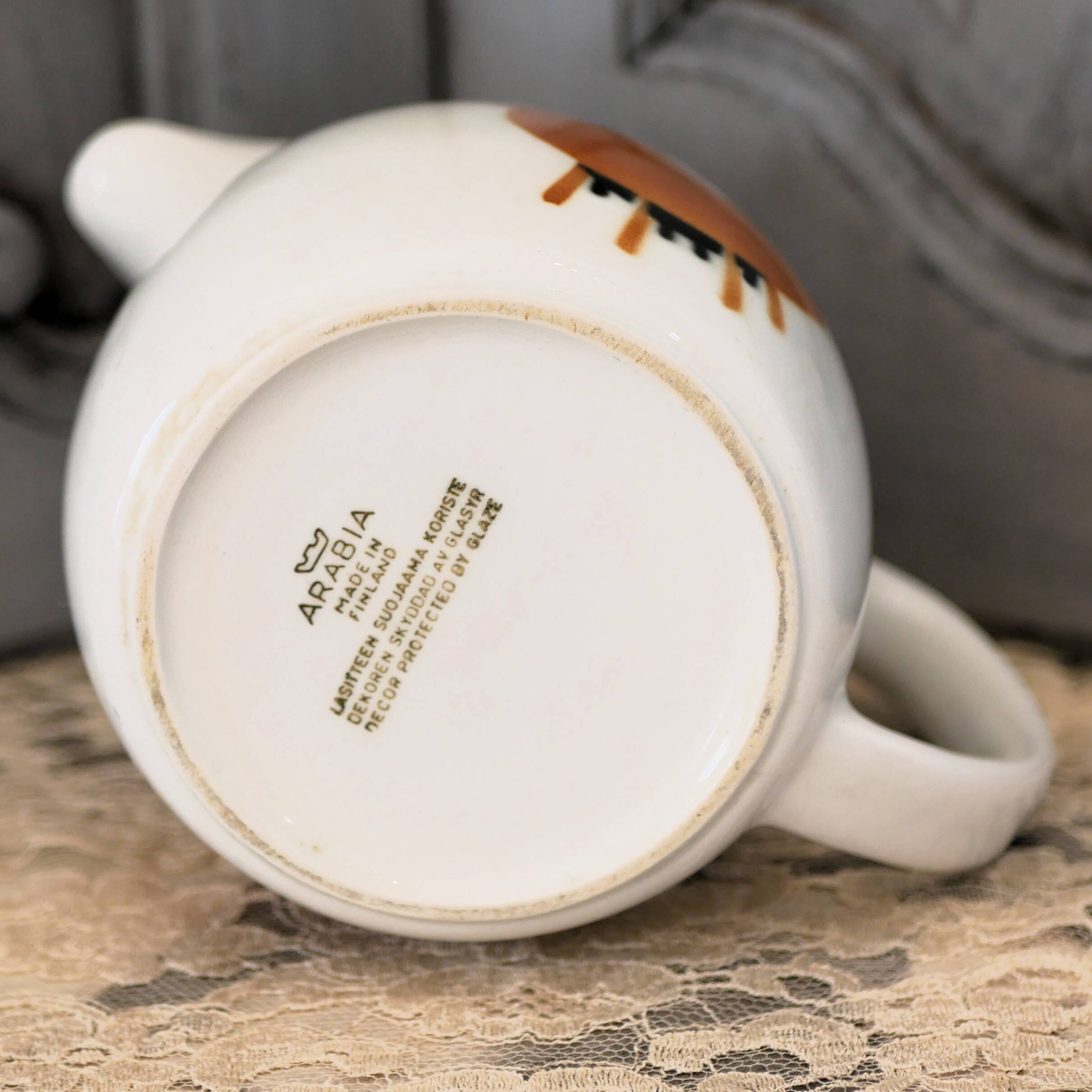 Arabia of Finland « Heluna » Pot à lait Anja Kuurikka & Kaj Frank Design sc