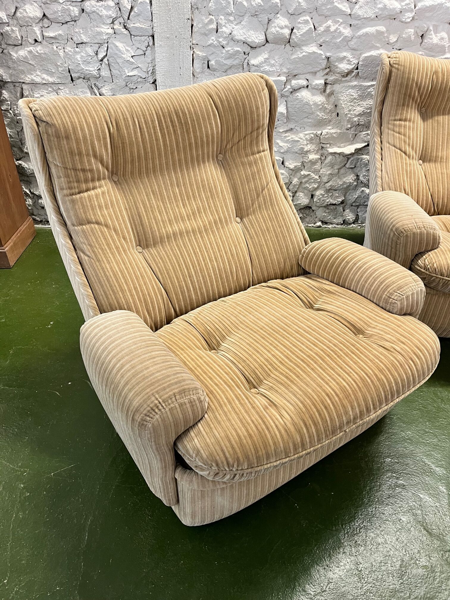 Sofa and armchairs orchid by Michel Cadestin edition Airborne